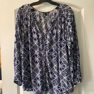 Lucky Brand Boho Blue Medallion Disc Top Medium
